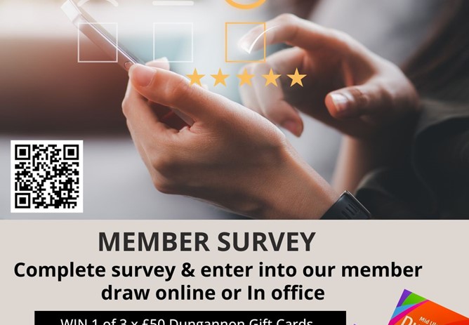 New member survey, we want your feedback.
