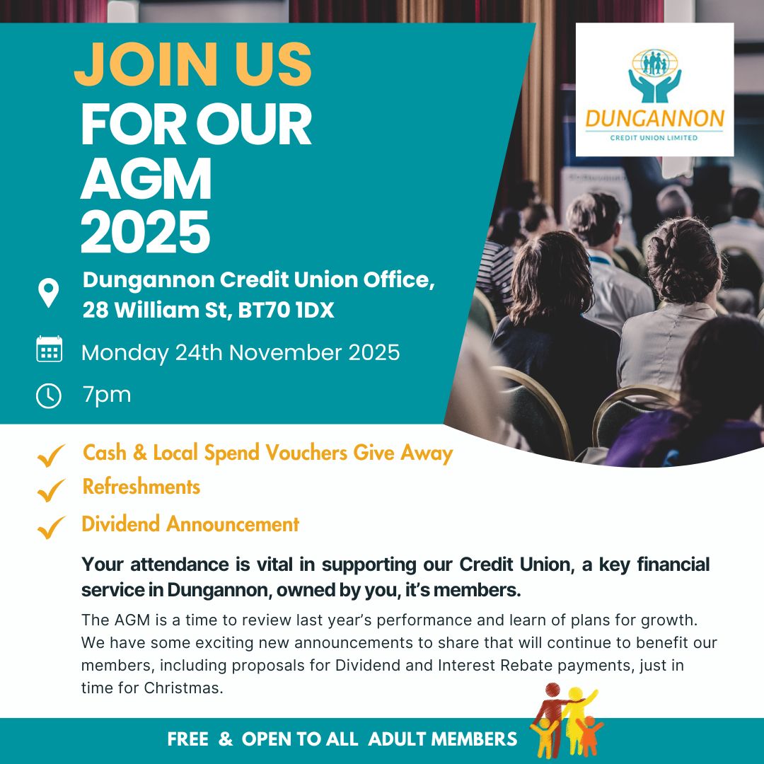DCU AGM takes place on the 24th November for members at 7pm