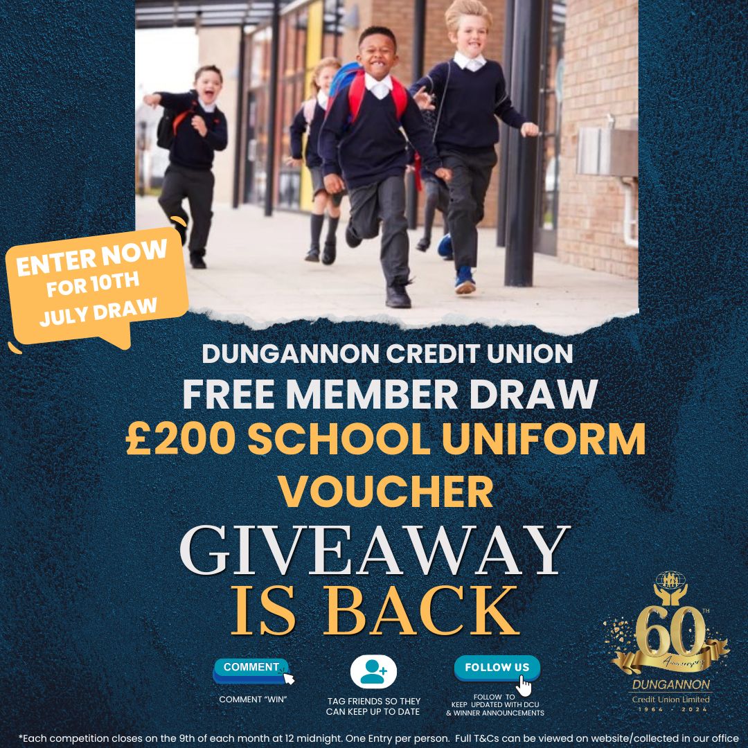 DCU £200 School Uniform Voucher Giveaway