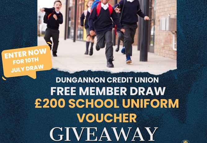DCU £200 School Uniform Voucher Giveaway