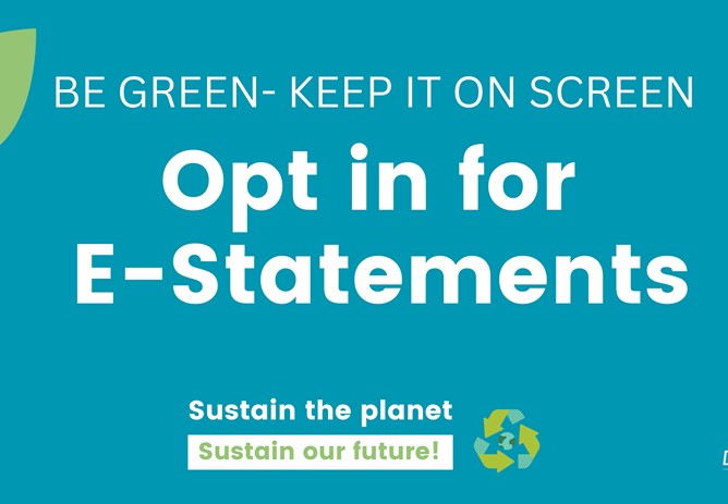 Member Opt in for E-Statements