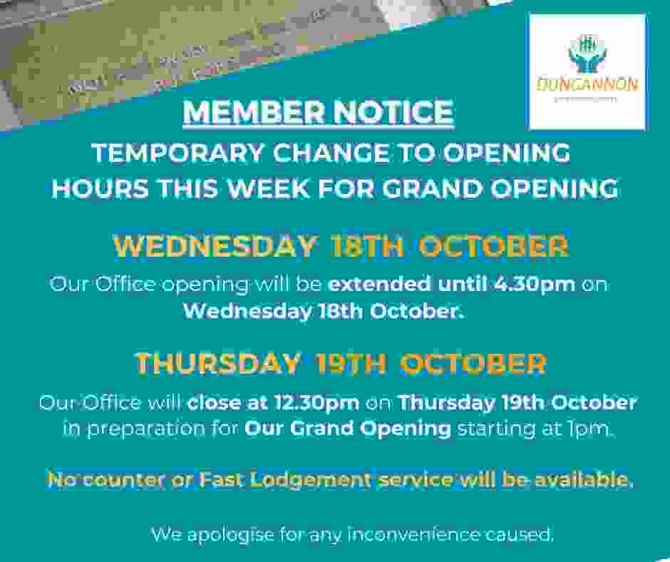 Dungannon Credit Union DCU Official Grand Opening