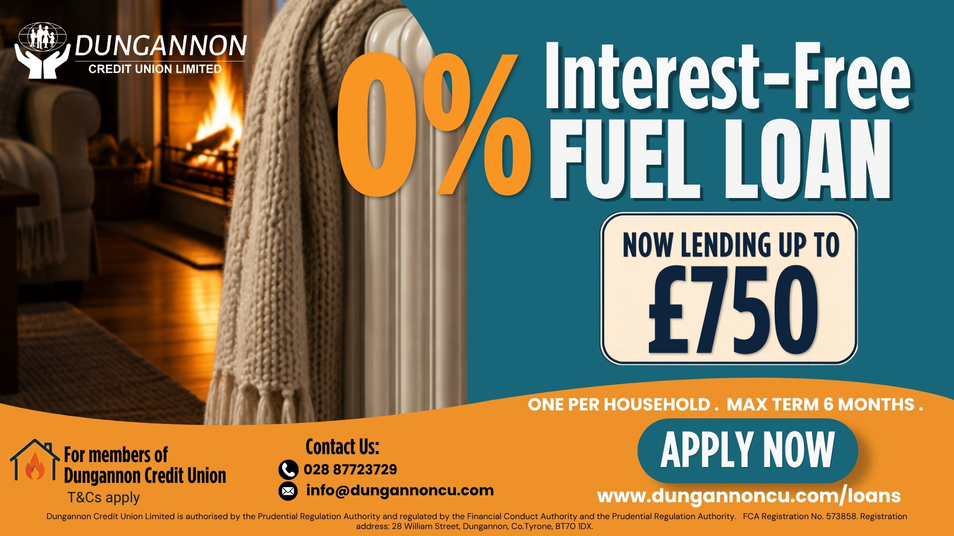 DCU Increases 0% Interest Free Fuel Loan to £750