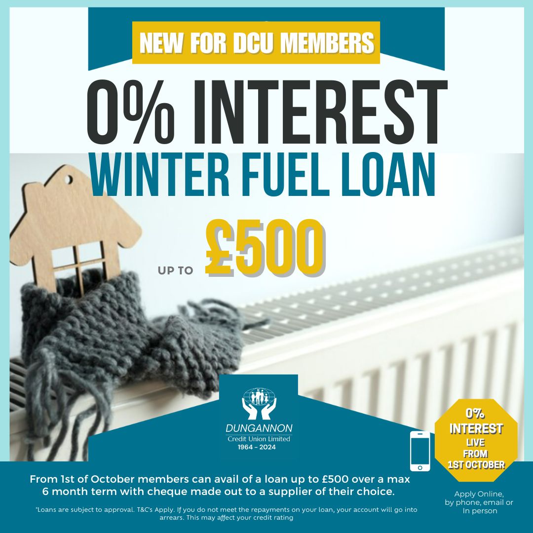 DCU Launches 0% Interest Free Winter Fuel Loan Apply from 1st Oct