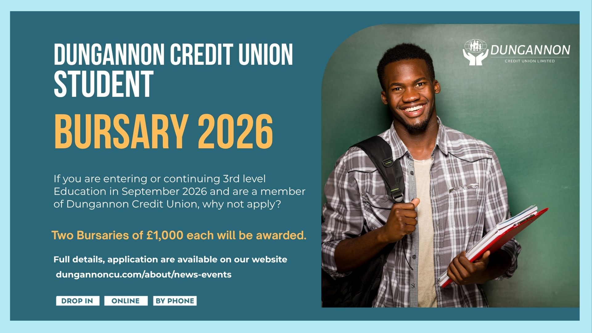 DCU Student Bursary Scheme 2026 Now Open - 2 x £1,000 Awards